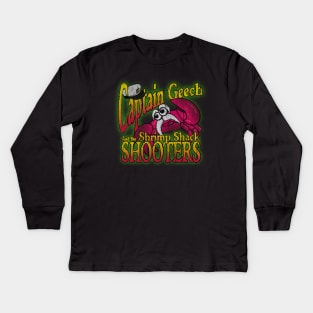 Captain Geech and the Shrimp Shack Shooters Kids Long Sleeve T-Shirt